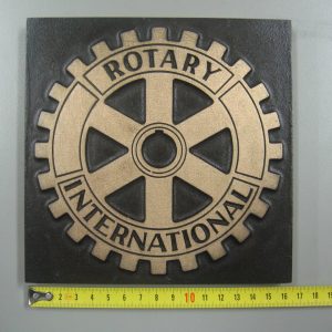 Bronzen plaquette Rotary